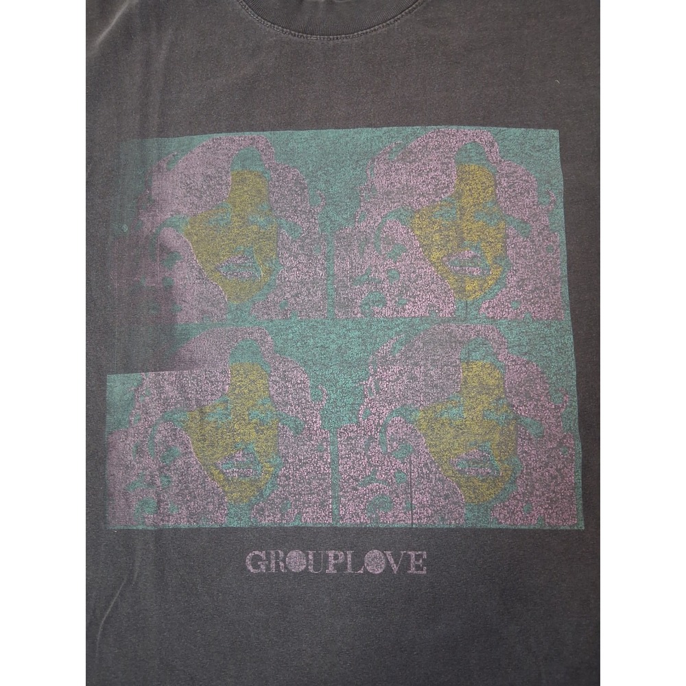 Grouplove Band T-Shirt Los Angeles Apparel Gray Graphic Tee Mens Medium - Picture 2 of 6